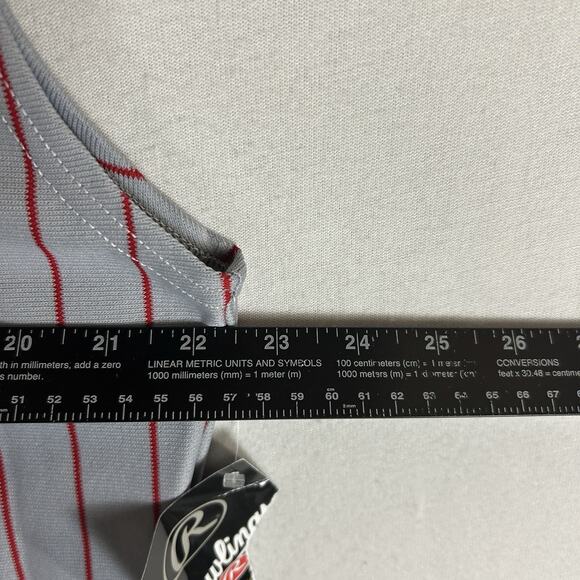 Rawlings NEW Pinstripe Baseball Sleeveless Jersey Vintage Men's Adult Medium NWT - Picture 8 of 10